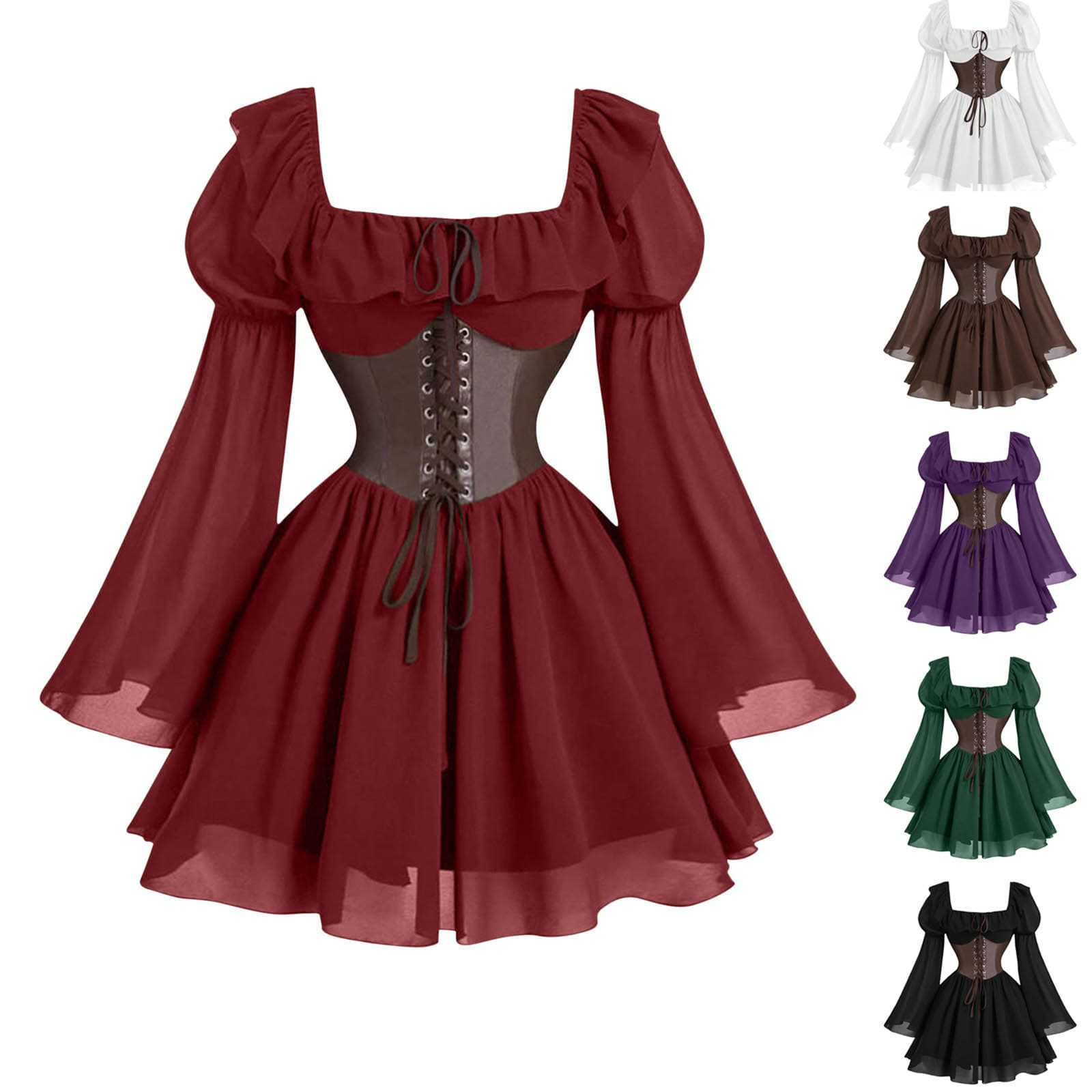 Vestido medieval renascentista - Vintage Victorian Fashion avaliação e preço