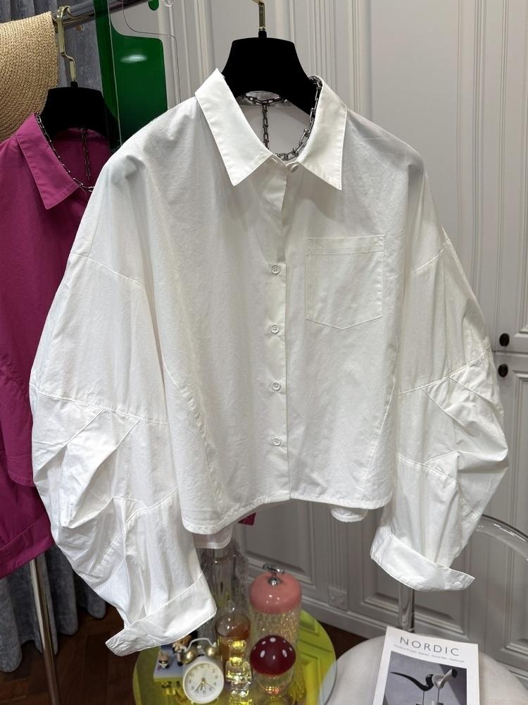 Camisas Femininas de Manga Puf - Vintage Fashion Japan avaliação e preço