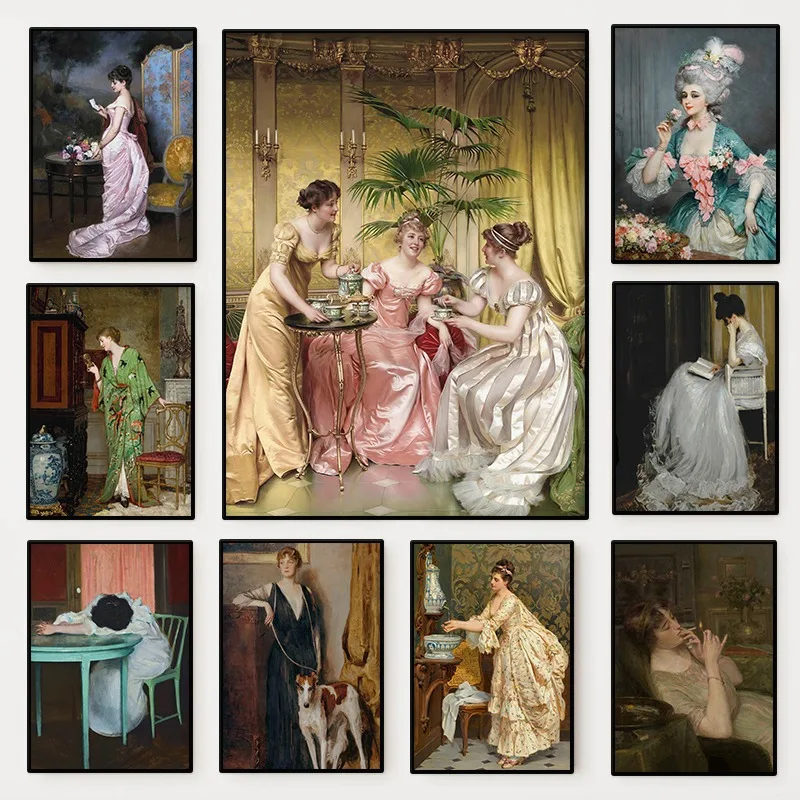 Pôster de retrato feminino ren - Vintage Victorian Fashion avaliação e preço