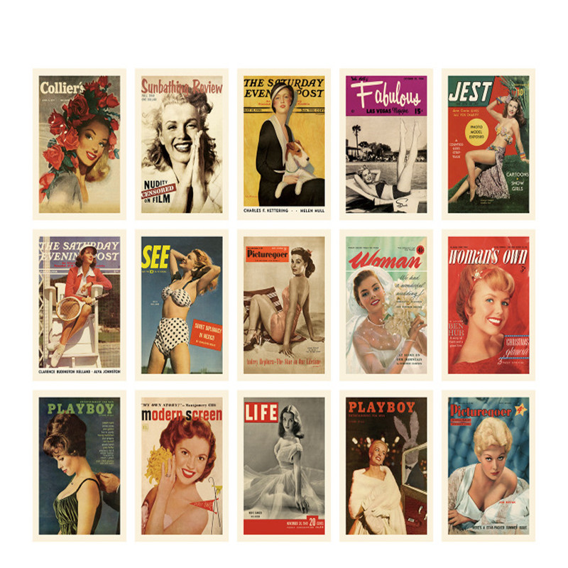 Postais Fashion Magazine Cover - Vintage Fashion Magazine Covers avaliação e preço