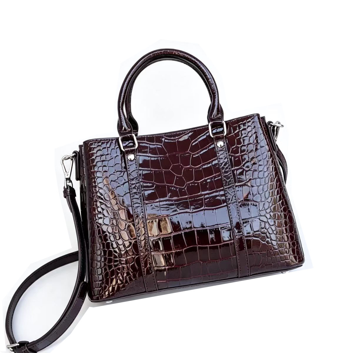 Bolsa Feminina de Couro Genuín - Vintage Fashion Patterns avaliação e preço