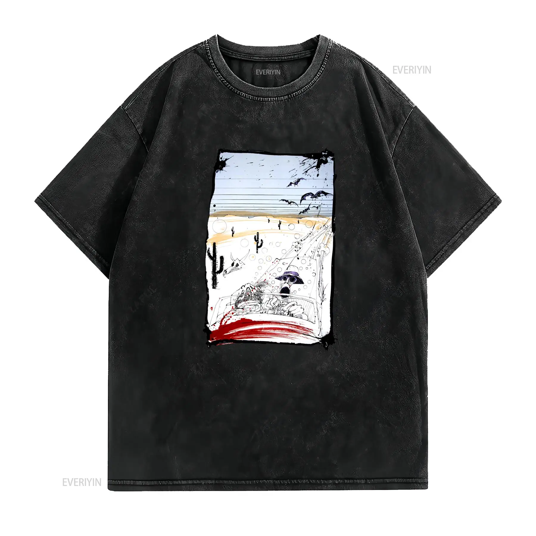 Camiseta Artística Fear And Lo - Vintage Vegas Fashion avaliação e preço