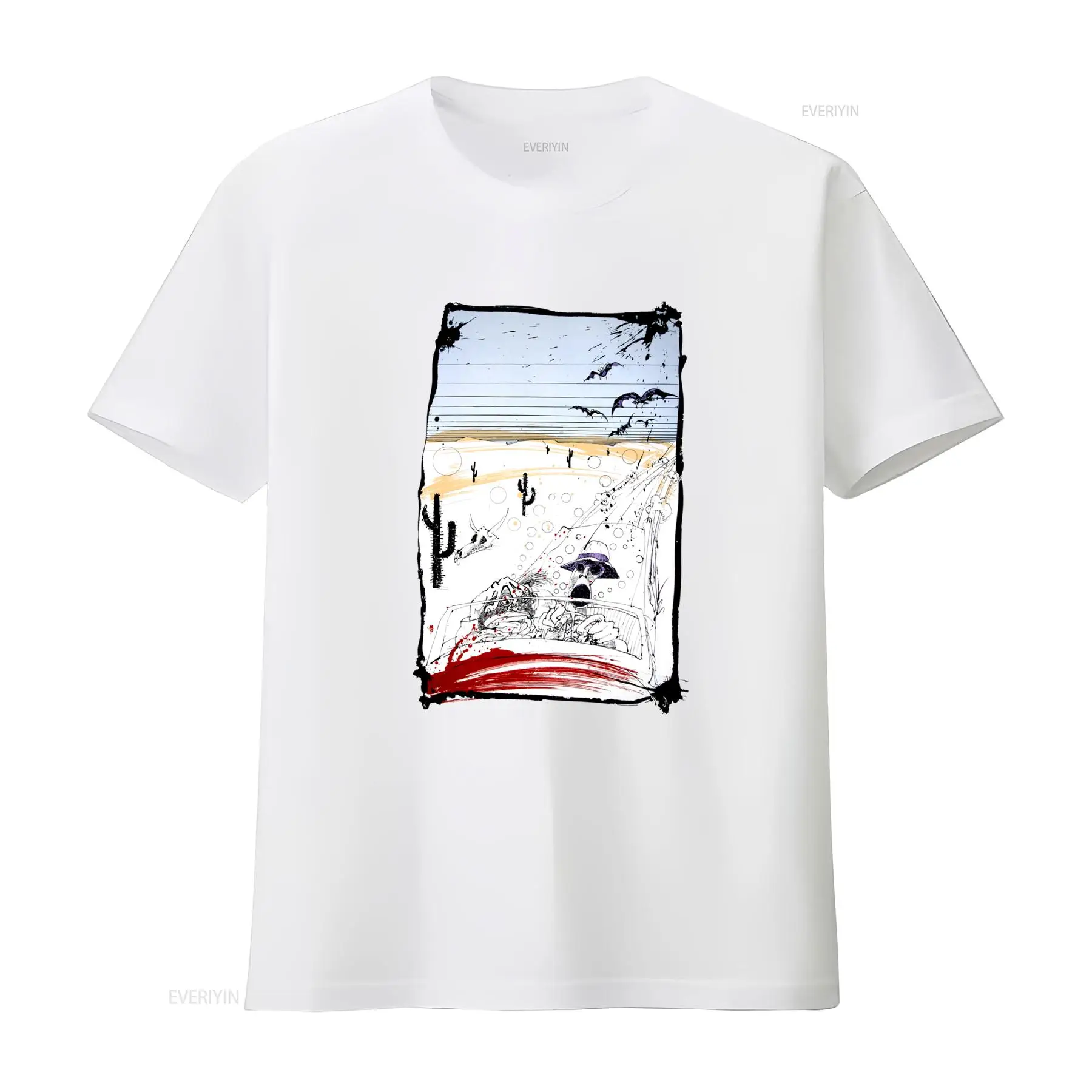 Camiseta Artística Fear And Lo - Vintage Vegas Fashion avaliação e preço